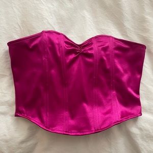 Frabrik corset top hot pink